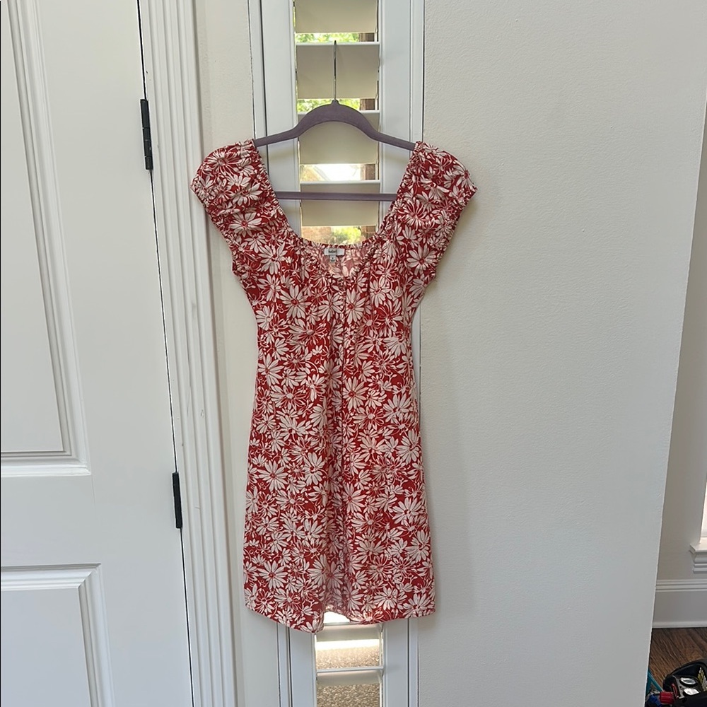 Madewell Red Floral Dress